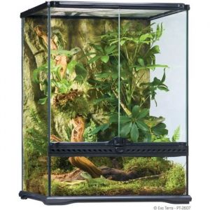 Terrarium Exo Terra - Serpent - Noir - 45x45x60cm - Plastique