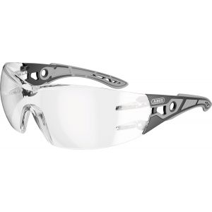 Lunettes de chantier - ABUS - XACTO - Verres noir/gris transparent effet velours