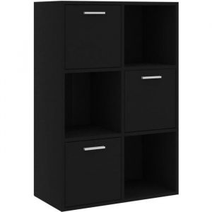PRO© Armoire de chambre Décor Armoire penderie Garde-robe - Armoire de Vêtement de Rangement Noir 60x295x90 cm Aggloméré 38125 :-)