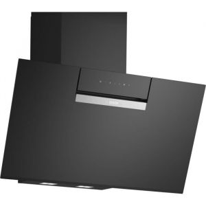 Hotte décor murale - inclinée verre - BOSCH SER4 - DWK87FN60 Noir - Home Connect - L: 790 mm x P: 433 mm