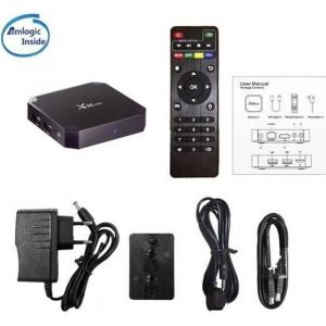 X96 Mini TV Box Android 7.1.2 Amlogic S905W Quad Core WiFi Lecteur HD 2G 16G 4K avec ligne de r&eacute;ception infrarouge