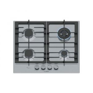 Table de cuisson &agrave; gaz - BOSCH - PCH6A5I90 - 60 cm - Br&ucirc;leur Wok - Allumage &eacute;lectrique