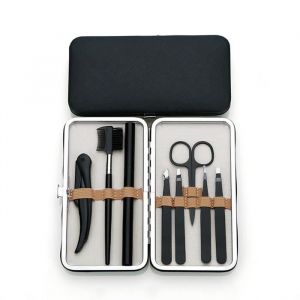 Kit de Sourcils - Pince À Épiler Professionnelle - Ciseaux À Sourcil - Peigne À Sourcil - Outils Complets