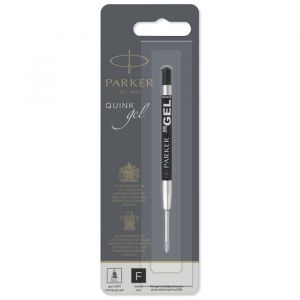 Recharge gel PARKER Quink pour Stylo bille - Pointe fine - Noir