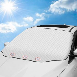 Pare Soleil Voiture Pare Brise Avant - Protege Pare Brise Givre -Protection Pare Brise Hiver 183x116CM