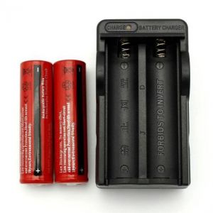 2 x UltraFire Rechargeable 18650 batterie Batteries 3000mAh 3.7V Li-ion + Chargeur