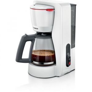 Cafetière Filtre - BOSCH - TKA2M111 MyMoment - Blanche - Capacité 125L - verseuse verre - système anti-gouttes