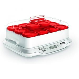 MARGAUX LONNBERG-Seb Multi D&eacute;lices Express Yaourti&egrave;re 12 pots verre 140 ml Sans BPA 5 programmes automatiques Programme E[J1]