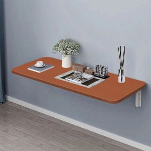 MIPAN.Table Murale Bois - Table Rabattable - Table de Salle À Manger de Cuisine Pliante Invisible - 60 x 30 - Marron