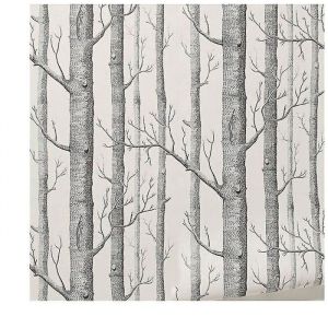Bouleau arbre papier peint d&eacute;cor moderne papier peint rouleau for&ecirc;t bois papiers peints pour chambre YYV