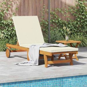 BEWI&reg;Transat - 2 pcs - Bain de SoleilTransat Jardin double - Marron 40x40x40cm Bois dacacia massif &FR764539