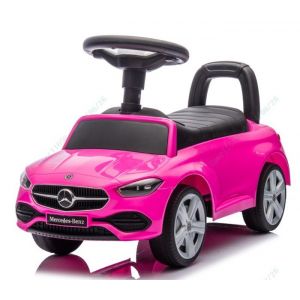 Voiture Porteur Enfants Mercedes-Benz avec Bouton Effets Sonores Rangement sous Si&egrave;ge et Bloc Anti-Basculement 1 &agrave; 3 Ans Rose