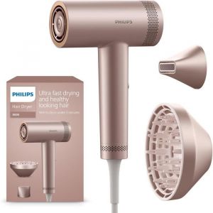 S&egrave;che-cheveux - PHILIPS - S&eacute;rie 8000 - 1400W - ThermoShield Advanced - Champagne ros&eacute;