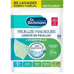 Feuilles Magiques- Lessive en Feuilles-Essentielle x80 Lavages