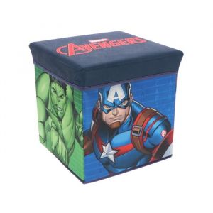 Pouf Coffre de rangement à jouets Avengers chambre enfant Marvel Titan Héro Boîte Box Bac