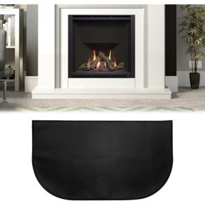 LAOA Tapis de Chemin&eacute;e Tapis De Protection Anti Feu Tapis Ignifuge Devant De Cheminee Tapis Anti Feu Devant Cheminee Demi-Rond