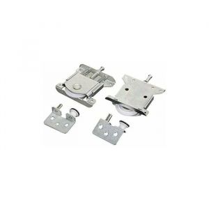 Roulette Porte Coulissante - Gui - Lot de 2 - Acier au zinc - Diamètre 43 mm - Charge 35 kg