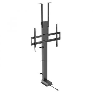 SUPPORTS TV MOTORISES - KIMEX - Support motorisé écran TV 43 - 88 sol/plafond Connecté - 018-6065W - Noir
