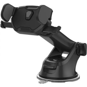 Support pour smartphone - TNB - T&eacute;lescopique - Noir - T&ecirc;te rotative 360&deg; - Automatique