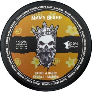 Baume &agrave; barbe - MANS BEARD - Vanille/Mangue - 90 ML - Ingr&eacute;dients naturels - Texture fondante