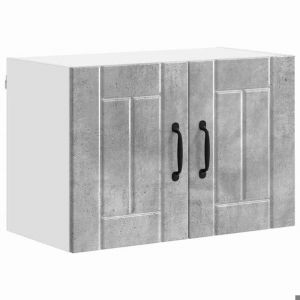 Promotion No&euml;l）Meuble mural de cuisine -&Eacute;l&eacute;ment Haut de Cuisine - Capacit&eacute; max : 75 kg - avec porte Gris b&eacute;ton 60x31x40cm 02_462687