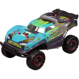 Nikko RC Elite Trucks Bleu - Voiture Télécommandée 30 cm 20 km/h Offroad Recharge USB Robuste dès 8 ans Piles Incluses