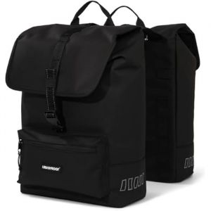 Sacoche de vélo - URBAN PROOF - Double Cargo - 38L - Noir - Plastique recyclé - Étanche
