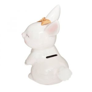 Tirelire dolomite Lapin 22 cm