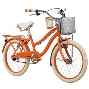 Vélo de Ville Huffy Deluxe 20 velo enftant + panier avant et porte-panneaux arrière - Orange