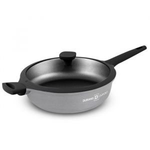 Sauteuse Fonte Daluminium 28 Cm Avec Couvercle Chambord Titane St28tfi Durant Dupont