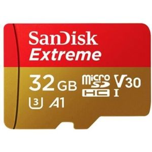 Carte m&eacute;moire microSD - SanDisk - Extreme - 32 Go - U3 C10 A1 V30 - 100 Mo/s