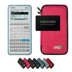 Calculatrice Casio Graph 35+E II avec Housse de Protection WYNGS incluse Rose - Calculatrice Graphique
