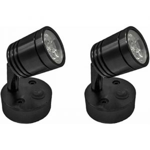 2 pices 12V LED Spot Lampe de Lecture Murale Lampe de Chevet Interrupteur rglable Camping-Car Caravane cylindrique Flexible Label