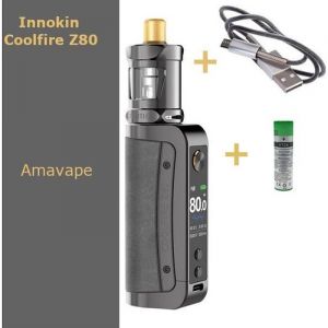 Kit Coolfire Z80 Ash Grey + cable USB et batterie - AMAVAPE