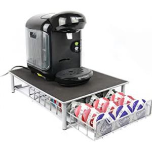 60 Porte Café Capsules Tassimo Nespresso Distributeur Présentoir Café Accessoires Pour Machine À Café Dolce Gusto  Gris