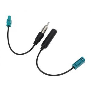 Ashata C&acirc;ble adaptateur dantenne radio C&acirc;ble Fakra Z-DIN avec prise Adaptateur radio st&eacute;r&eacute;o universel pour appareils auto cosses