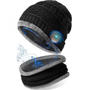Cadeau Homme Bonnet Bluetooth - Cadeau Noel Original Utile Bonnet Connecte Ecouteur Bluetooth Cadeau Anniversaire Bonnet Musique