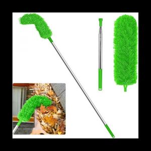 Brosse de Nettoyage de Goutti&egrave;Re Outil de Toiture avec M&acirc;t T&eacute;Lescopique Extensible 82 Pieds Outil de Nettoyage de Facile &agrave;