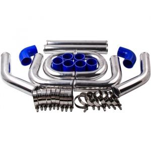 2.5 64mm Aluminum Turbo Intercooler Turbo Piping pipe Universel Pour AUDI VW
