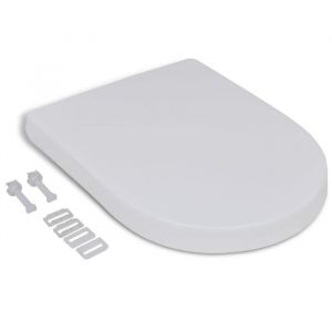 Abattant WC - Carré-MEE - Blanc - Polypropylène - 48 x 35 cm - Réglable