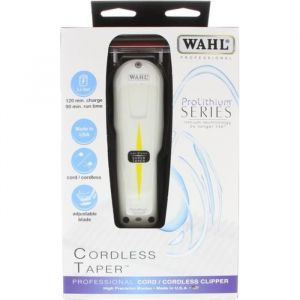 Tondeuse &agrave; cheveux professionnelle WAHL - Series Cordless Super Taper - ProLithium - Blanc