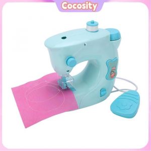 Machine de couture pour enfants machine &agrave; coudre d&eacute;butante Children Simulation &eacute;lectrique mini kit de jouet machine &agrave; coudre pour