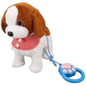 Qiilu chiot &eacute;lectronique Marche et aboiement chiot chien jouet interactif danse &eacute;lectronique en peluche animal de compagnie avec