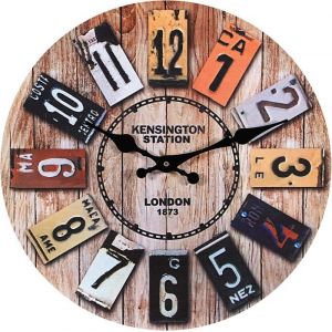 Horloge murale en bois horloge murale géante de 12 pouces horloge vintage horloge murale au design moderne grande horloge mural
