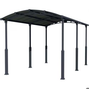 Palram – Canopia | Carport camping-car Alpine 3.6x6.5 Gris anthracite