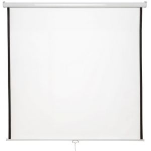 ECRAN DE PROJECTION - TECTAKE - Écran de Projection pour Vidéoprojecteur Enroulable 84/ 214 cm de Diagonale - Blanc