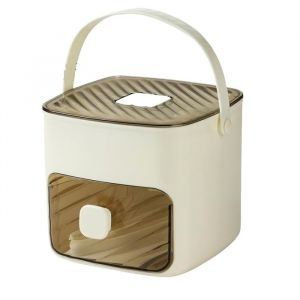 Bac &agrave; gla&ccedil;ons avec couvercle et bac Bacs &agrave; gla&ccedil;ons r&eacute;utilisables pour cong&eacute;lateur Bacs &agrave; gla&ccedil;ons &agrave; lib&eacute;ration facile Blanc