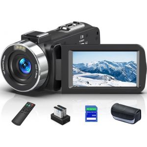 8K 64 Mp Caméscope 18 X Digital Zoom Ir Vision Nocturne Touch Screen 30 Pouces Wifi Vlogging Caméscope Pour Youtube Avec Carte Sd