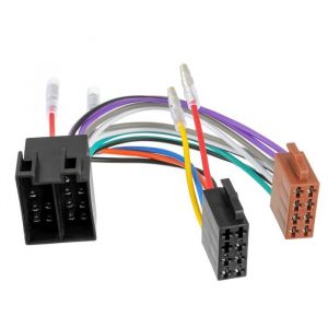 C&acirc;ble adaptateur autoradio ISOAdaptateur de Faisceau 16 BrochesC&acirc;ble adaptateur radio de voiture avec fiche ISO femelle