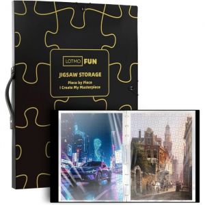 Classeur de Rangement pour Puzzles Classeur 1000 pi&egrave;ces Organiseur Portable R&eacute;sistant &agrave; la Poussi&egrave;re